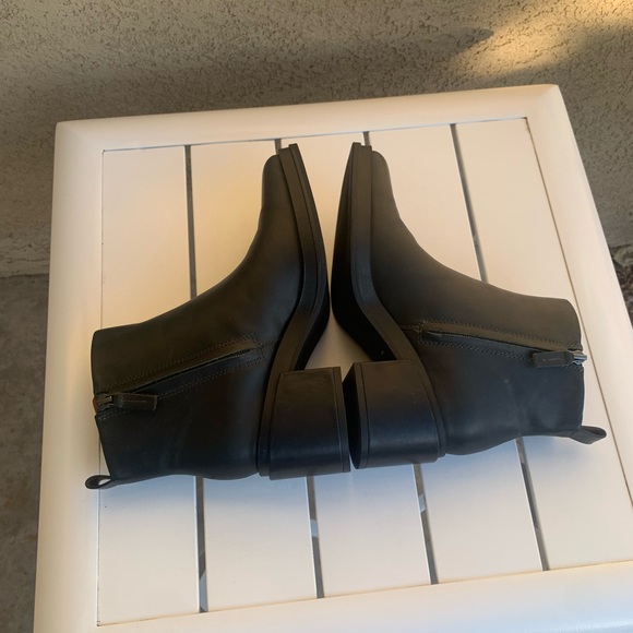 Franco Sarto dark green almost black leather boots size 6.5M - Picture 11 of 16